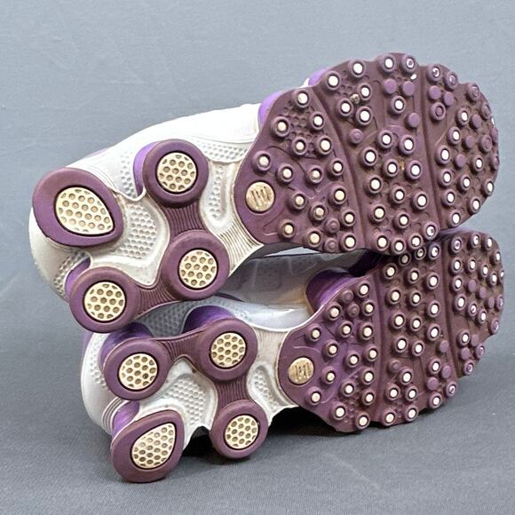 Nike Shox TLX Running Sneakers Sz 7.5 White Purple Athletic Shoe Streetwear READ - Picture 8 of 16